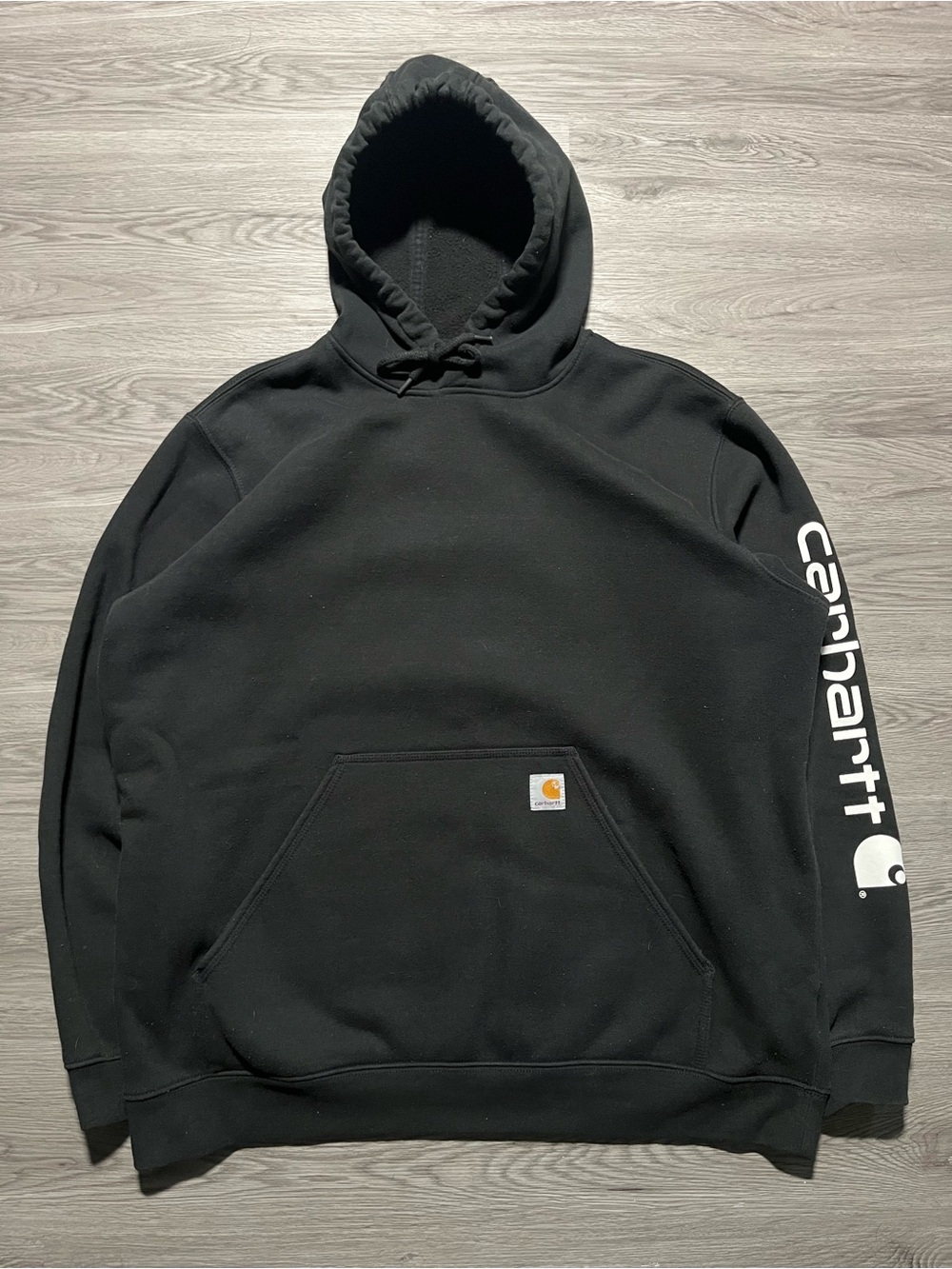 Carhartt hoodie loose fit men’s XL black sweater ￼￼